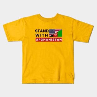 Stand with Afghanistan (light background) Kids T-Shirt